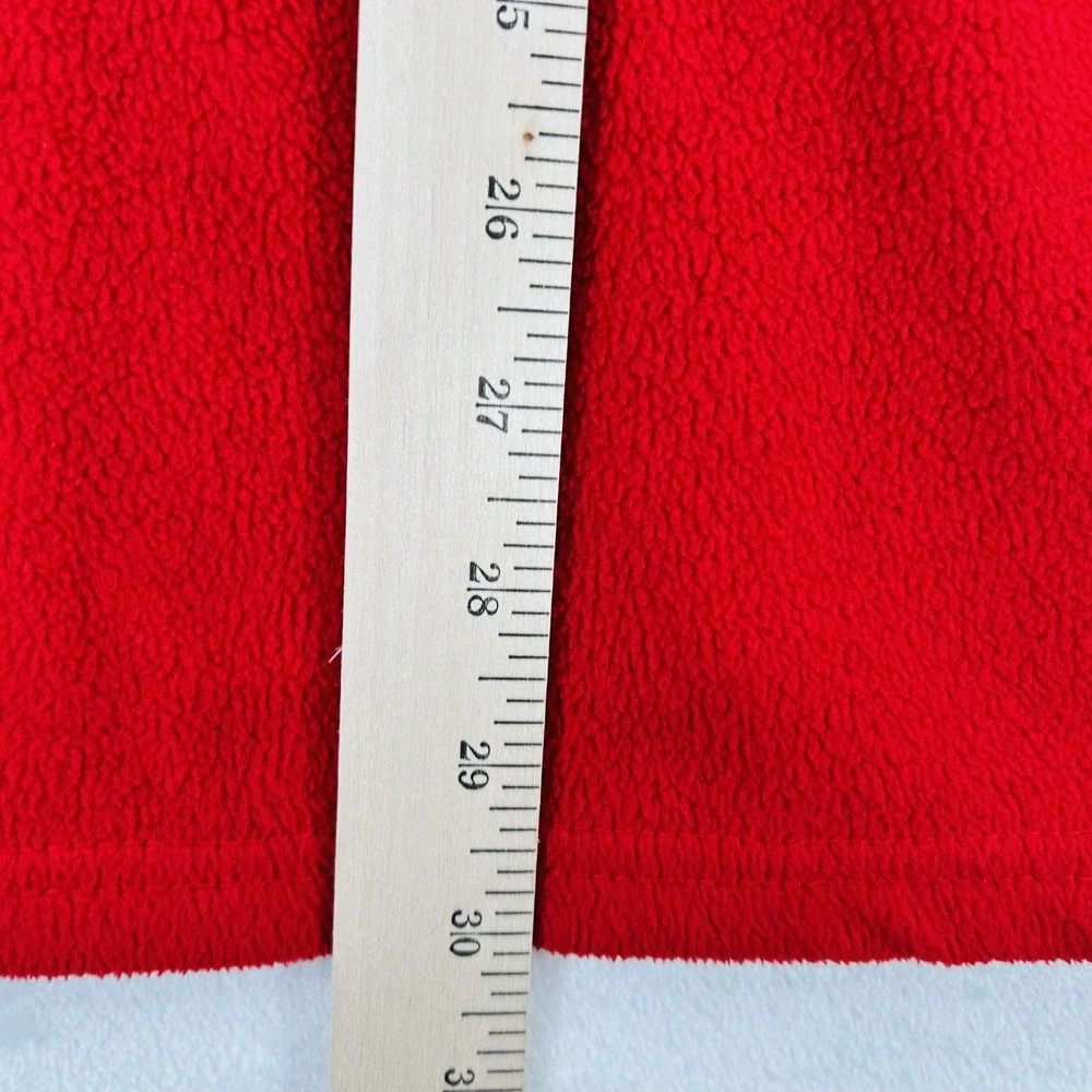 IZOD Pullover Sweater Mens XL Red Fleece Long Sleeve Crewneck Classic Warm Top